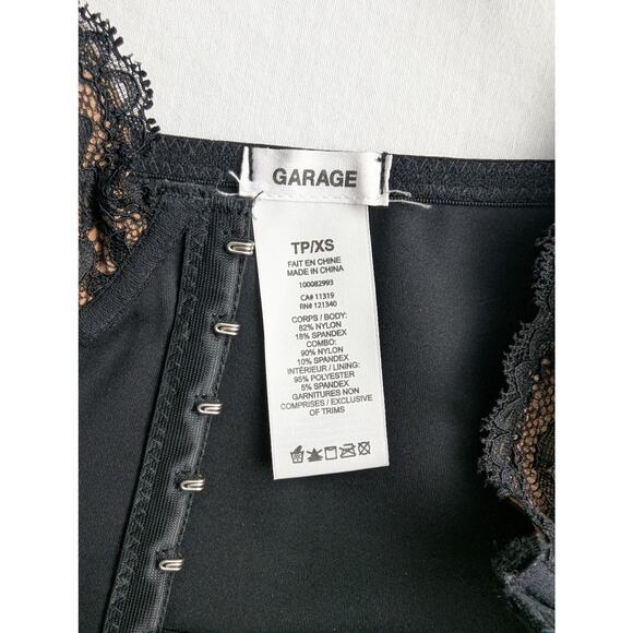 Garage Size XS Women's Black Corset Lace Bra Top Goth Whimsygoth Romantic Vamp - Picture 3 of 9